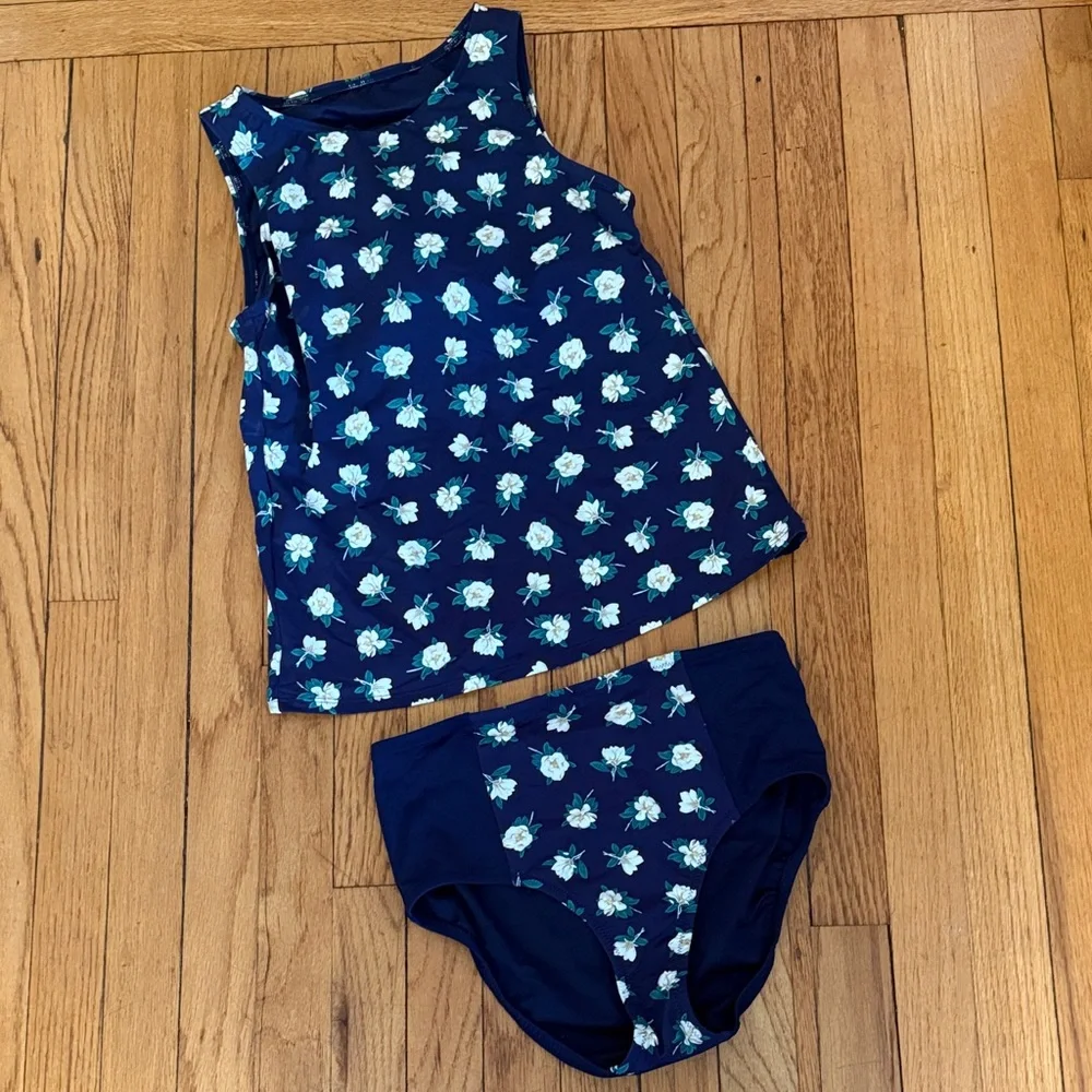 draper james x lands end tankini set size 6 - Picture 1 of 8